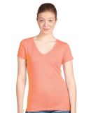 Next Level 1540 Ideal V Neck Wholesale Plain t Shi in Light orange