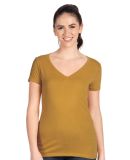 Next Level 1540 Ideal V Neck Wholesale Plain t Shi in Antique gold