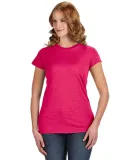 8138 J. America - Women's Glitter T-Shirt in Wildberry/ silver