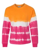 8219 J. America - Youth Game Day Jersey in Atomic orange/ cosmic pink tie-dye