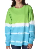 8229 J. America - Game Day Jersey in Lime/ maui tie-dye