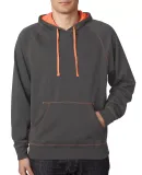 8883 J. America - Shadow Fleece Hooded Pullover Sw in Neon orange