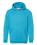 8606 J. America - Youth Glitter French Terry Hood in Maui blue/ silver