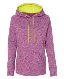 8616 J. America - Women's Cosmic Poly Contrast Hoo Magenta/ Neon Yellow