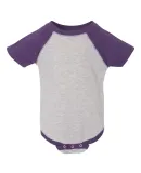 4430 Rabbit Skins Fine Jersey Infant Baseball Ragl VN HTHR/VN PURP