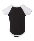 4430 Rabbit Skins Fine Jersey Infant Baseball Ragl BLACK/ WHITE