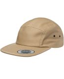 Yupoong 7005 Jockey Flat Bill Cap in Khaki