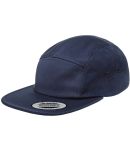 Yupoong 7005 Jockey Flat Bill Cap in Navy
