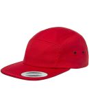 Yupoong 7005 Jockey Flat Bill Cap in Red