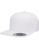 Yupoong 5089M Five Panel Wool Blend Snapback in White