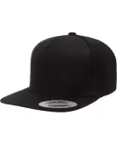 Yupoong 5089M Five Panel Wool Blend Snapback in Black