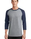 PC55RS Port & Company® 50/50 3/4-Sleeve Raglan AH/Navy