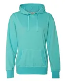  8860 J. America Women's Glitter French Terry Hood Maui Blue/ Silver