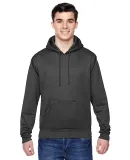 8615 J. America Tailgate Hooded Fleece Pullover wi in Charcoal heather
