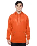 8670 J. America Polyester Hooded Pullover Sweatshi in Orange volt