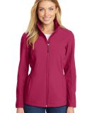 L334 Port Authority Ladies Cinch-Waist Soft Shell  in Dark fuchsia