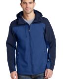  J335 Port Authority Hooded Core Soft Shell Jacket in Ntsky bl/db ny