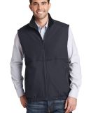 J7490 Port Authority Reversible Charger Vest in Battleship gry