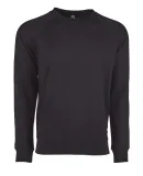 Next Level N9000 Unisex Terry Raglan Pullover BLACK