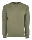 Next Level N9000 Unisex Terry Raglan Pullover MILITARY GREEN