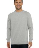 Next Level N9000 Unisex Terry Raglan Pullover in Heather grey