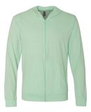 Next Level 6491 Sueded Lightweight Zip Up Hoodie in Mint