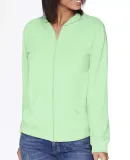 Next Level 6491 Sueded Lightweight Zip Up Hoodie in Mint