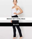 8375 American Apparel Cotton Spandex Jersey Straig Black