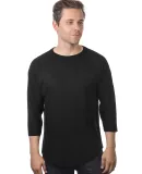 MC1190 Cotton Heritage Unisex Baseball Tee Black/Black