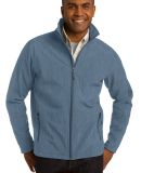 J317 Port Authority Core Soft Shell Jacket in Navy heather