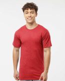 0290TC Tultex Unisex Ring-Spun Cotton Tee 290 in Heather red