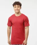 0290TC Tultex Unisex Ring-Spun Cotton Tee 290 in Heather red