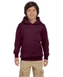 P470 Hanes Youth EcoSmart Pullover Hooded Sweatshi Maroon