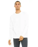 BELLA+CANVAS 3945 Unisex Drop Shoulder Sweatshirt in White