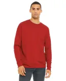 BELLA+CANVAS 3945 Unisex Drop Shoulder Sweatshirt in Red