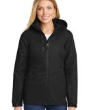 L332 Port Authority Ladies Vortex 3-in-1 Jacket in Black/black