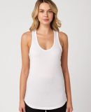 Cotton Heritage LC7706 Juniors Scallop Racerback T in White