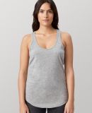 Cotton Heritage LC7706 Juniors Scallop Racerback T in Athletic heather