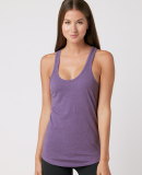 Cotton Heritage LC7706 Juniors Scallop Racerback T in Fig purple hthr (discontinued)