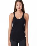 Cotton Heritage LC7706 Juniors Scallop Racerback T in Black