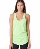 Cotton Heritage LC7706 Juniors Scallop Racerback T in Neon green heather (discont.)