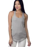 Cotton Heritage LC7706 Juniors Scallop Racerback T Athletic Heather