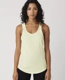 Cotton Heritage LC7706 Juniors Scallop Racerback T Light Chartreuse