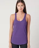 Cotton Heritage LC7706 Juniors Scallop Racerback T Purple Heather