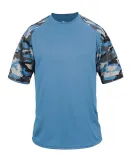 4141 Badger Camo Sport T-Shirt Columbia Blue/ Columbia Blue Camo