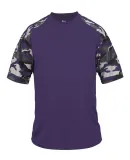 4141 Badger Camo Sport T-Shirt Purple/ Purple Camo