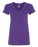 Next Level 6480 Women's Sueded Short Sleeve V PURPLE RUSH