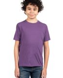 Next Level 3312 Boys CVC Crew Tee in Purple rush