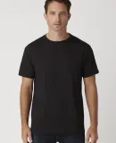 M1045 Crew Neck Men's Jersey T-Shirt  in Black graphite heather