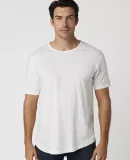 MC1050 Cotton Heritage Drop Tail Crew Neck T-shirt White